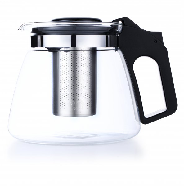 Lovegrace geräumige 1100ml Glas-Teekanne mit Edelstahlsieb - Perfekt für Teeliebhaber